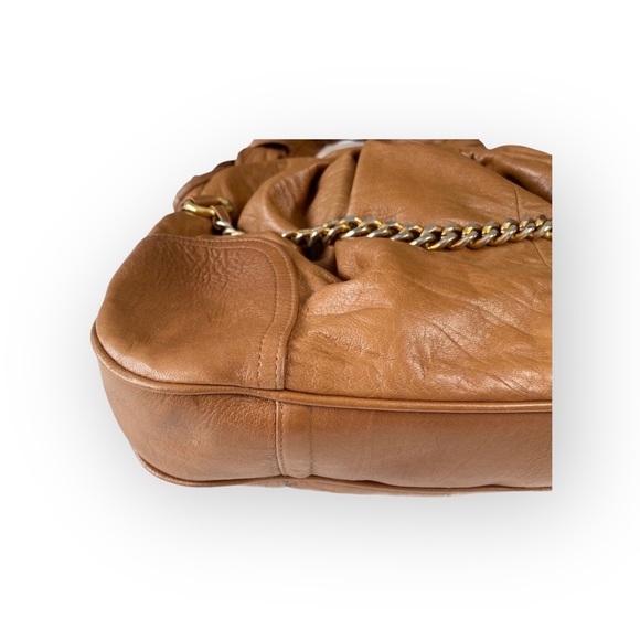 Gustto ❤︎ Oreillo Cokera Leather Bag Handbag ❤︎ Caramel + Gold Chain ❤︎ Blogger - Picture 5 of 16